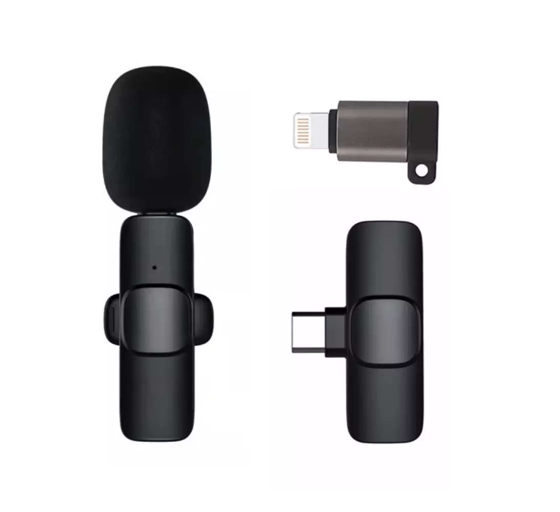 Wireless Lavalier Microphone - Compatible with Type C - Receiver Lavalier Microphone