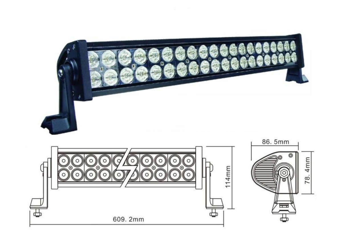 120W LED Bar Light, Work Light, BOAT, ATV Driving Light (NEW, missing brackets!)