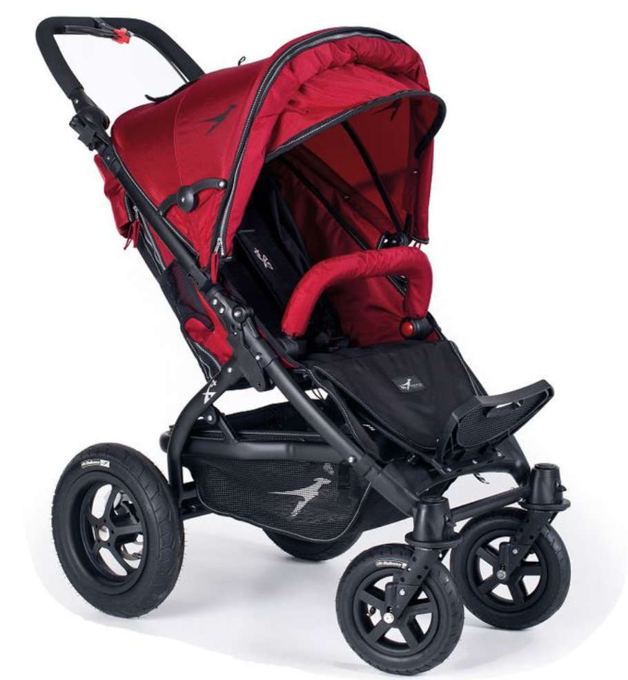 TFK X4 Cranberry - 4 wheeler stroller (NEW, packaging damaged)