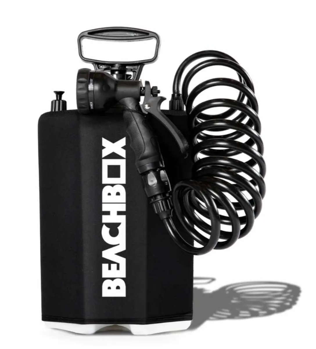 BeachBox Portable Shower Tank 5L - Black White (New)