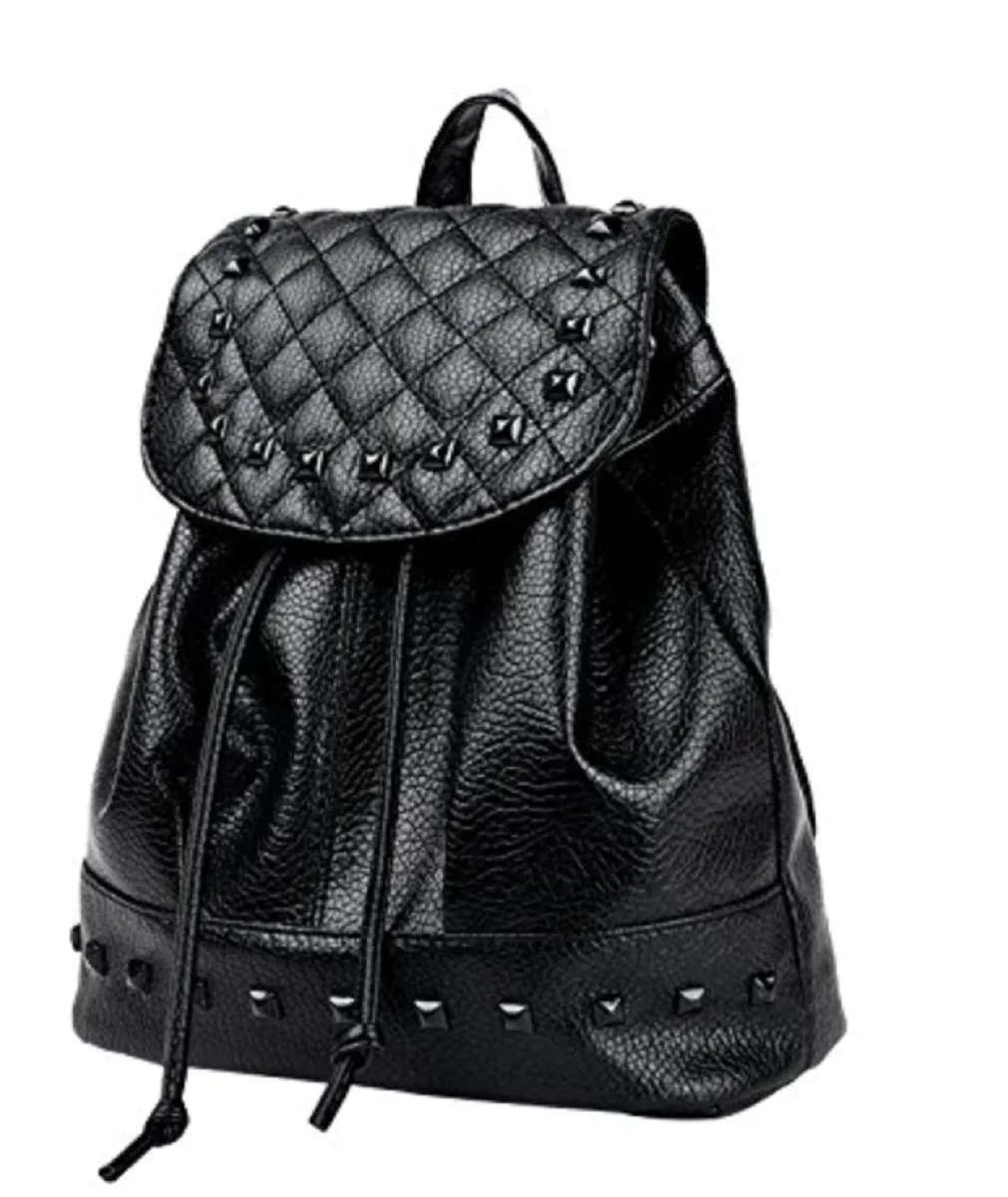 Small Faux Leather Backpack - (New)