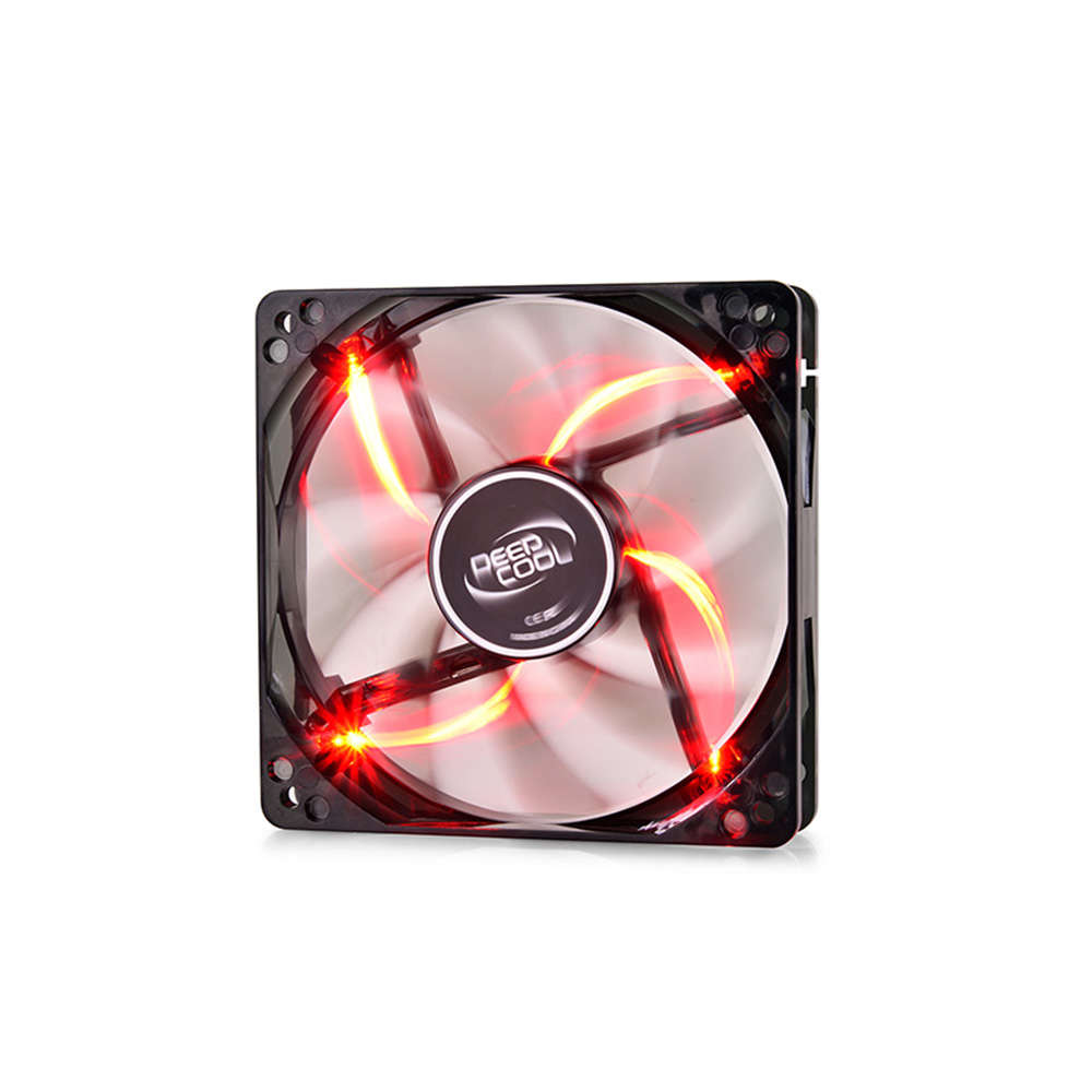 DEEPCOOL 120MM WIND BLADE BLK W/RED LED