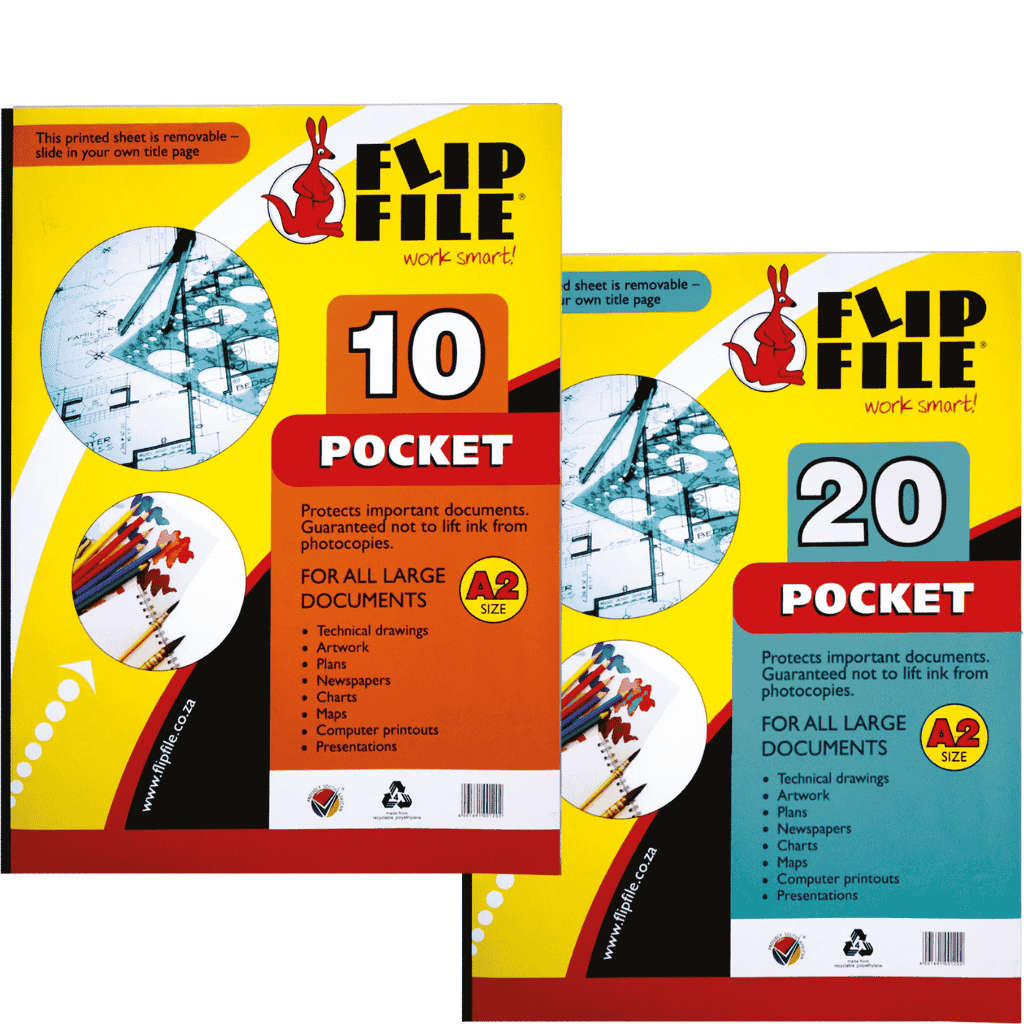A2 Flip File Display Book