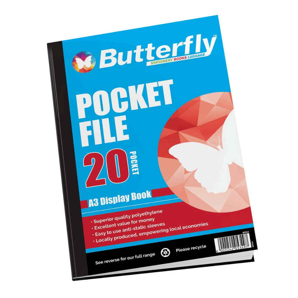 Butterfly A3 Pocket File 20 Pocket