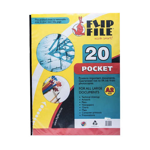 A2 Flip File Display Book
