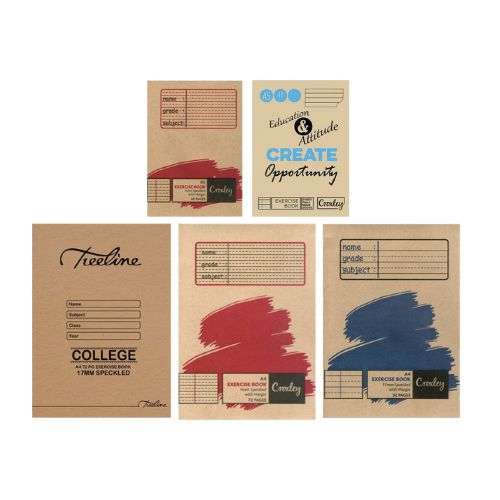 A5 Speckled Guideline Exercise Books