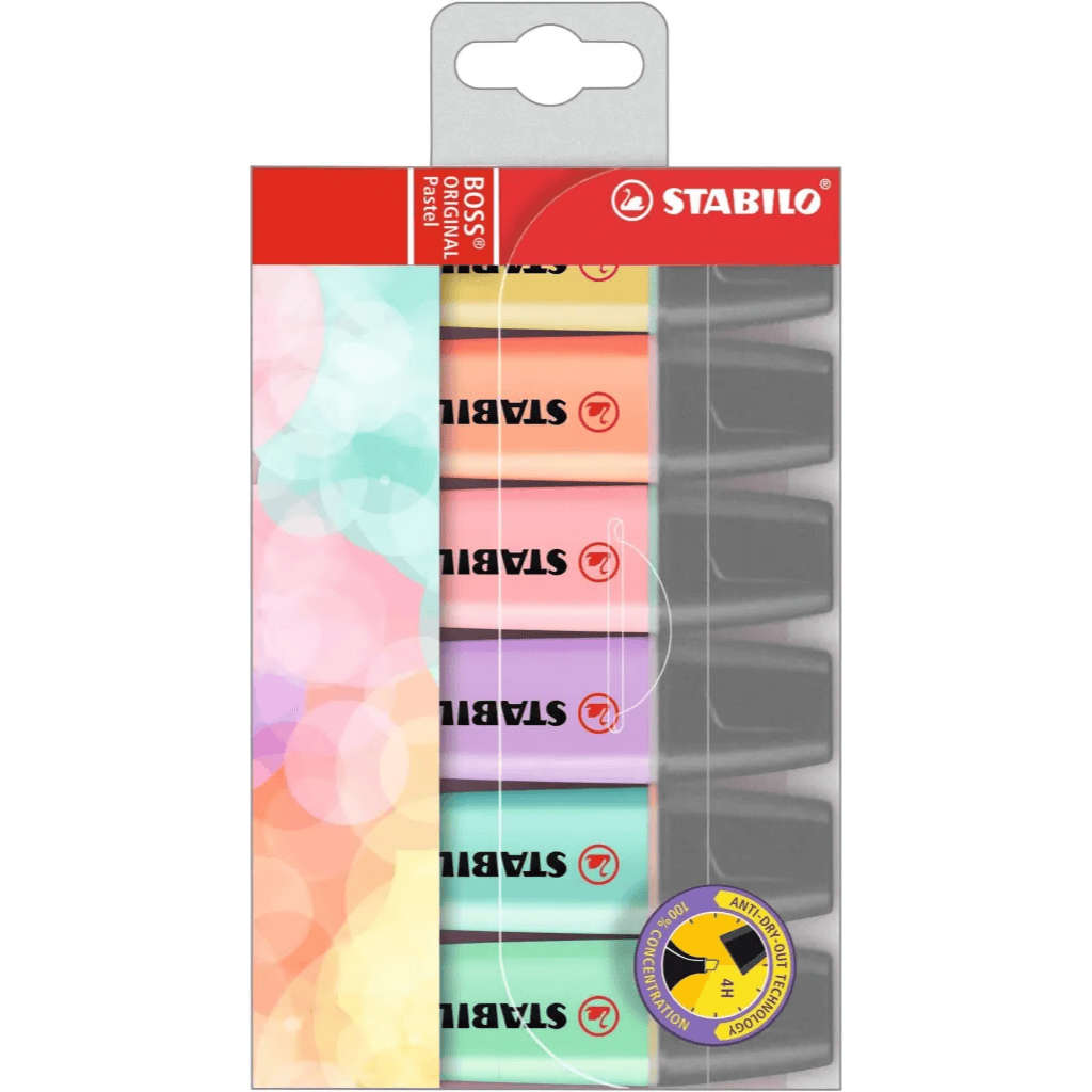 Stabilo Boss Pastel Highlighter Set 6pc