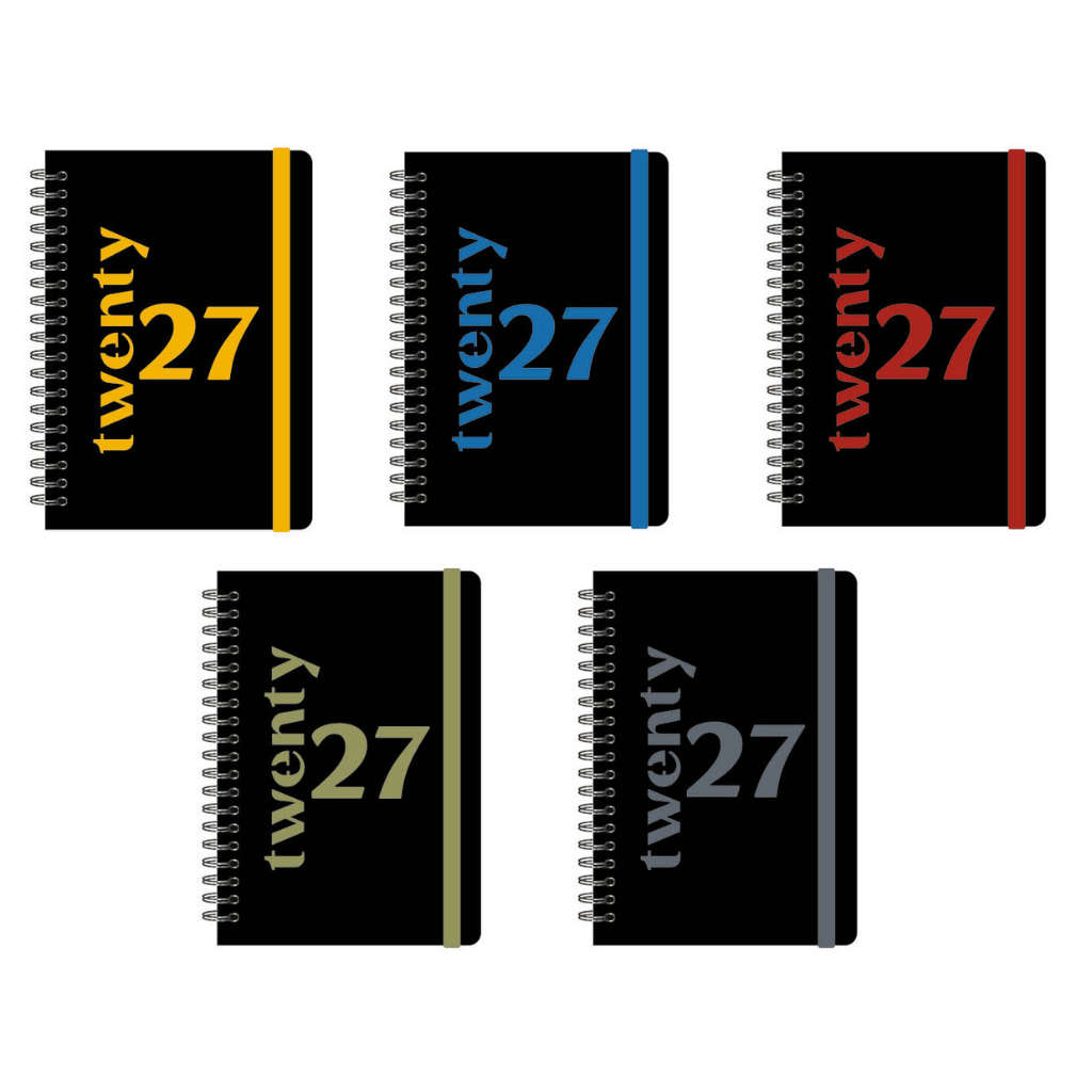 A5 Diary Wiro Bright Assorted