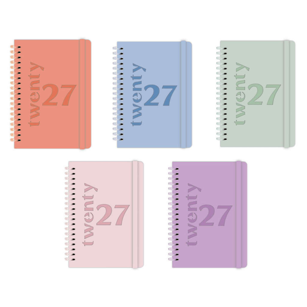 A5 Diary Wiro Pastel Assorted