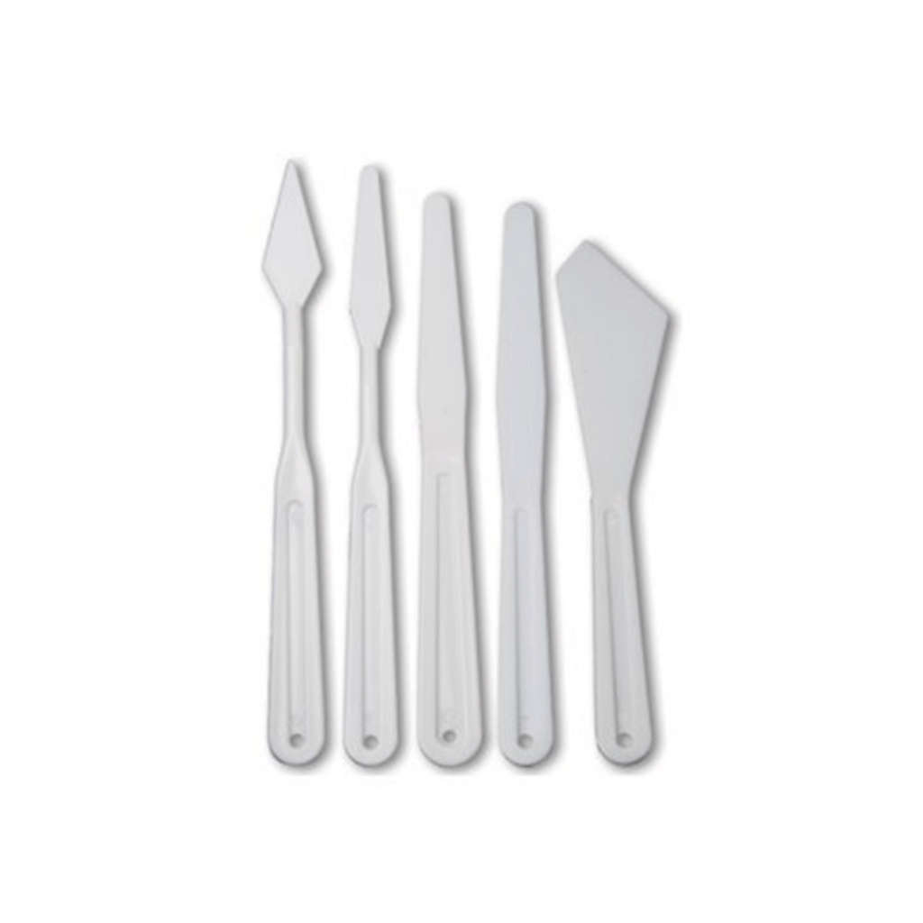 Plastic Palette Knives Set 5pc