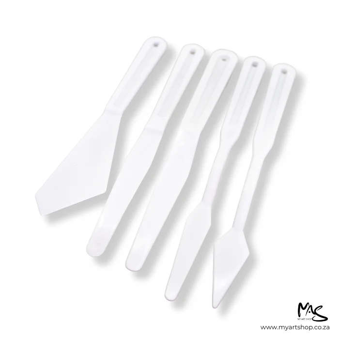 Plastic Palette Knives Set 5pc