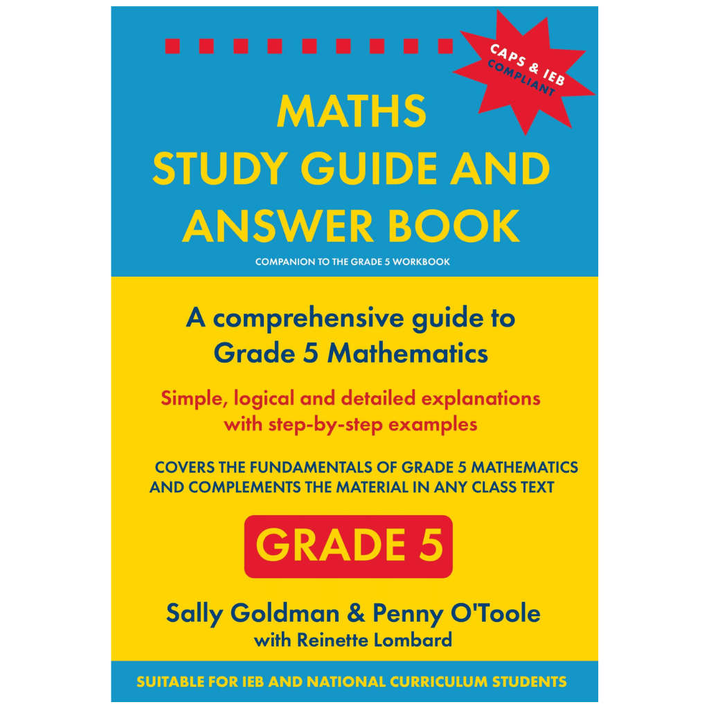 Berlut Books Grade 5 Maths Study Guide & Answer Book