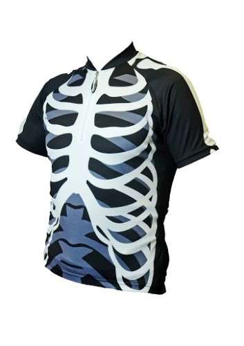 Skeleton Kids Cycling Shirt - 5-6 years