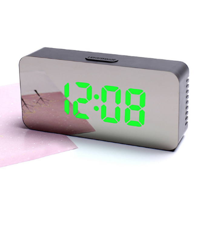 LED Mirror Digital Clock With Alarm
