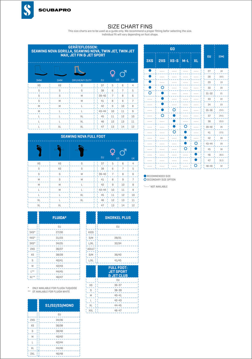 ScubaPro Seawing Nova 2 Fins - XL | BLUE