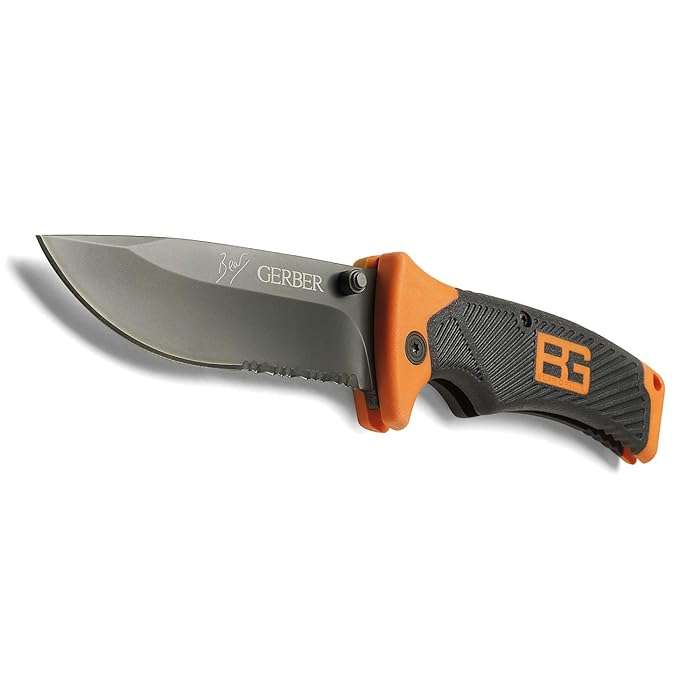 Gerber Bear Grylls Survival Series, Folding Sheath Knife, Stainless Steel