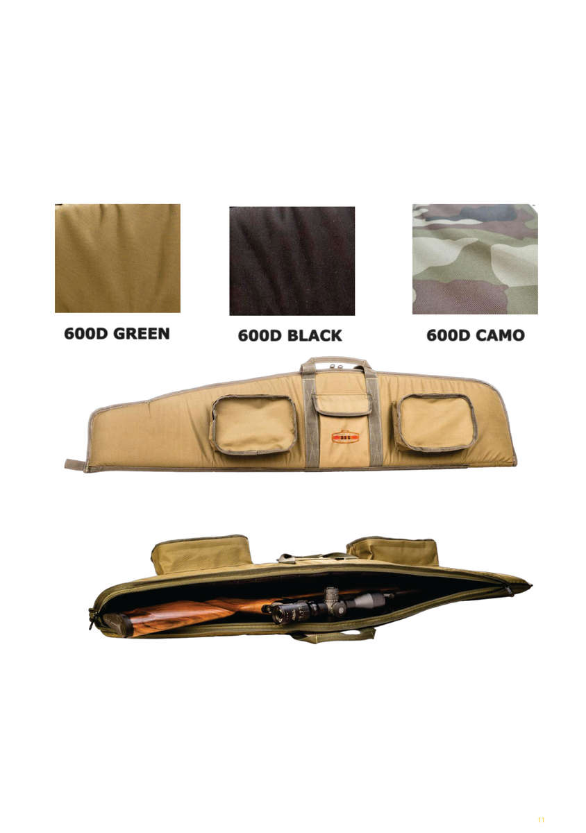 SSG RIFLE BAG 52" 600D 25MM with HD PADDING - Black