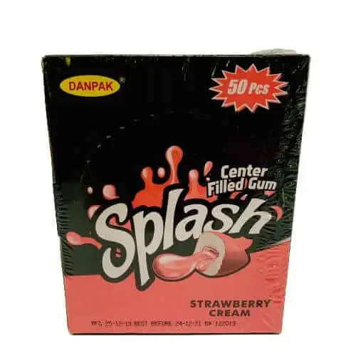 Splash Gum Box Strawberry Cream 50's