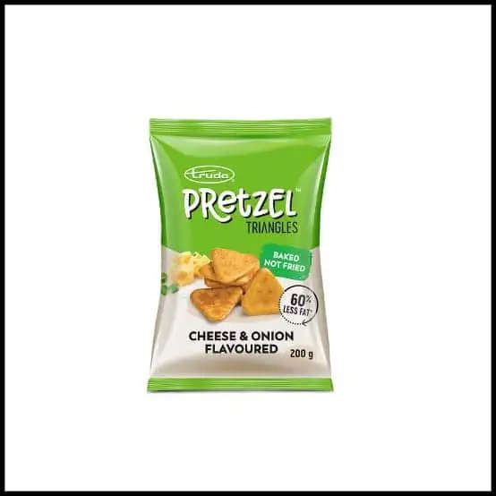 Truda Pretzel Triangles- Cheese And Onion 200g