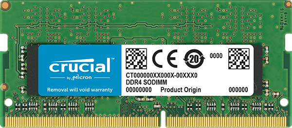 Crucial 16GB DDR4 2666MHz SO-DIMM Dual Rank