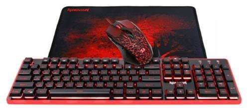 Redragon Gaming Bundle - S107 Essential 3 IN 1 Gaming Combo & SparkFox Wired Controller - PC / XBOX