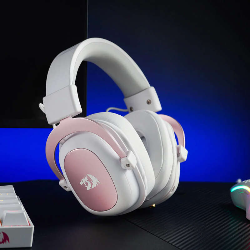REDRAGON Over-Ear ZEUS 2 USB Gaming Headset - White