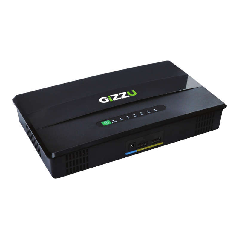 Gizzu 60W 69Wh 21600Mah Mini Poe Dc Ups - Black