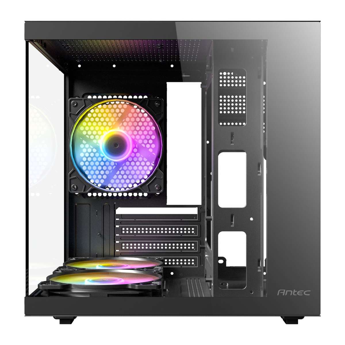 Antec VCX10M PC Case RGB Micro-ATX PC Case| ITX ARGB Mini -Tower Gaming Chassis  Black PC Case