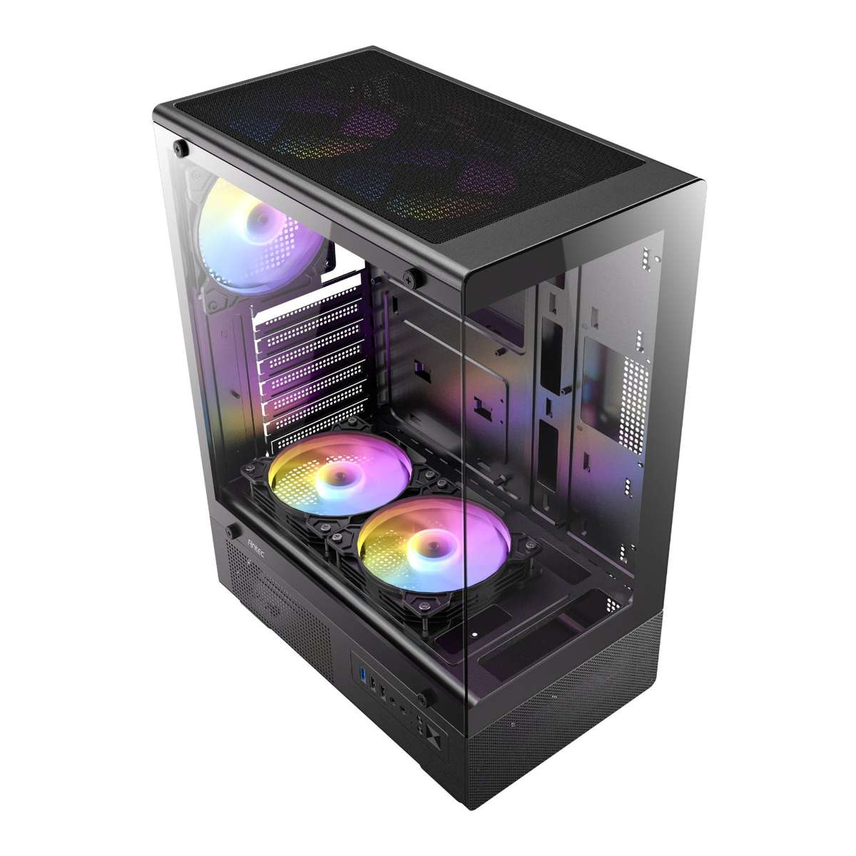 Antec VCX200 RGB Elite ATX Mid-Tower Gaming Chassis - Black