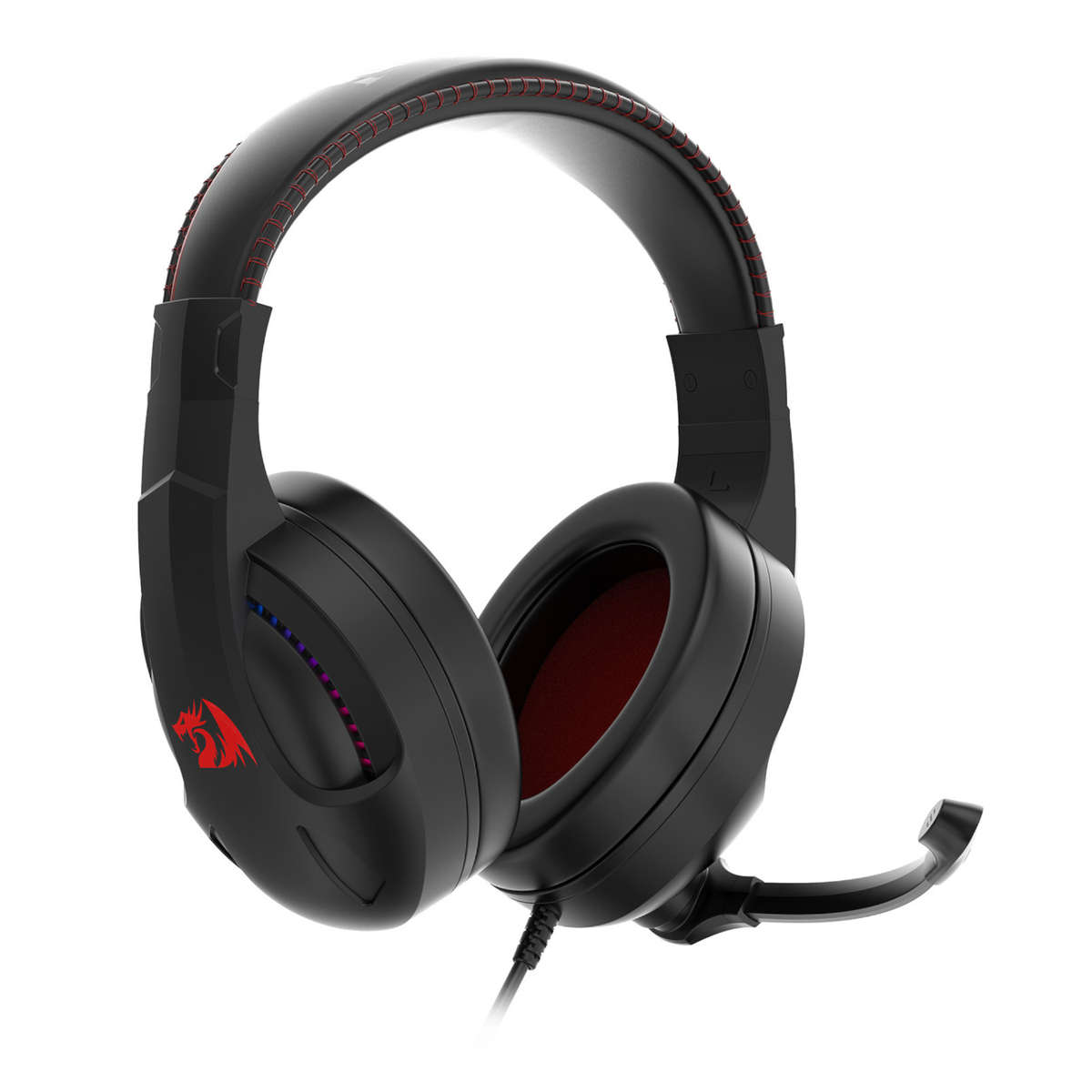 Redragon H211 CRONUS Surround Sound RGB Wired Gaming Headset  Black