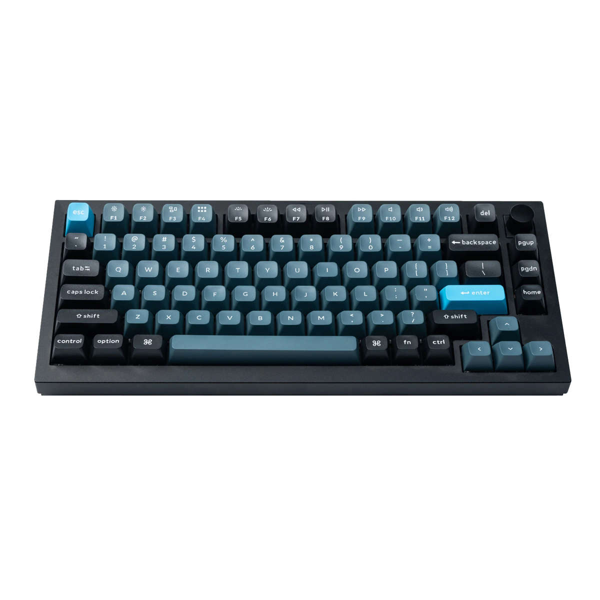 Keychron Double Shot KSA PBT Keycap Set - Dark Grey/Grey/Blue