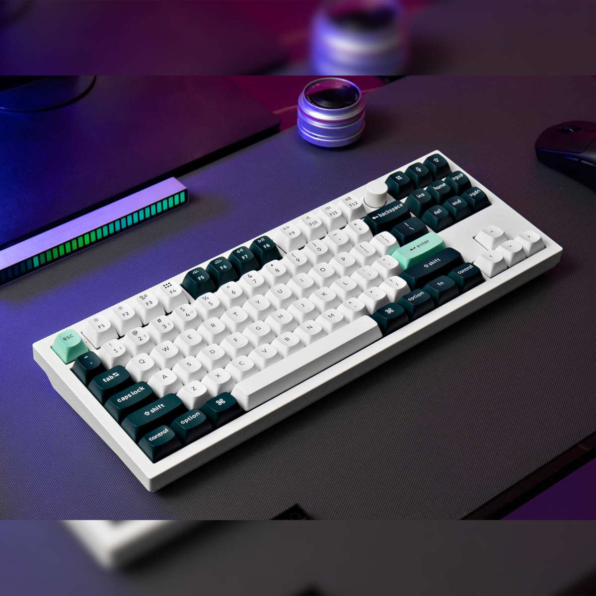Keychron - Q3 HE QMK 80% Wireless Custom Mechanical Keyboard (Nebula Switch) - Shell White - Keyc...