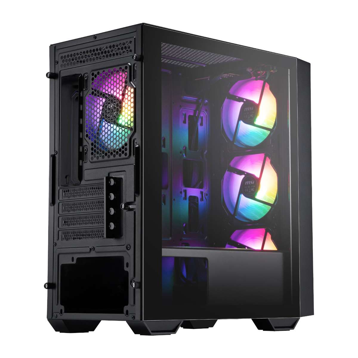 MSI PC Case PRO FORGE M050A PC Case Micro-ATX Gaming Chassis  Black PC Case