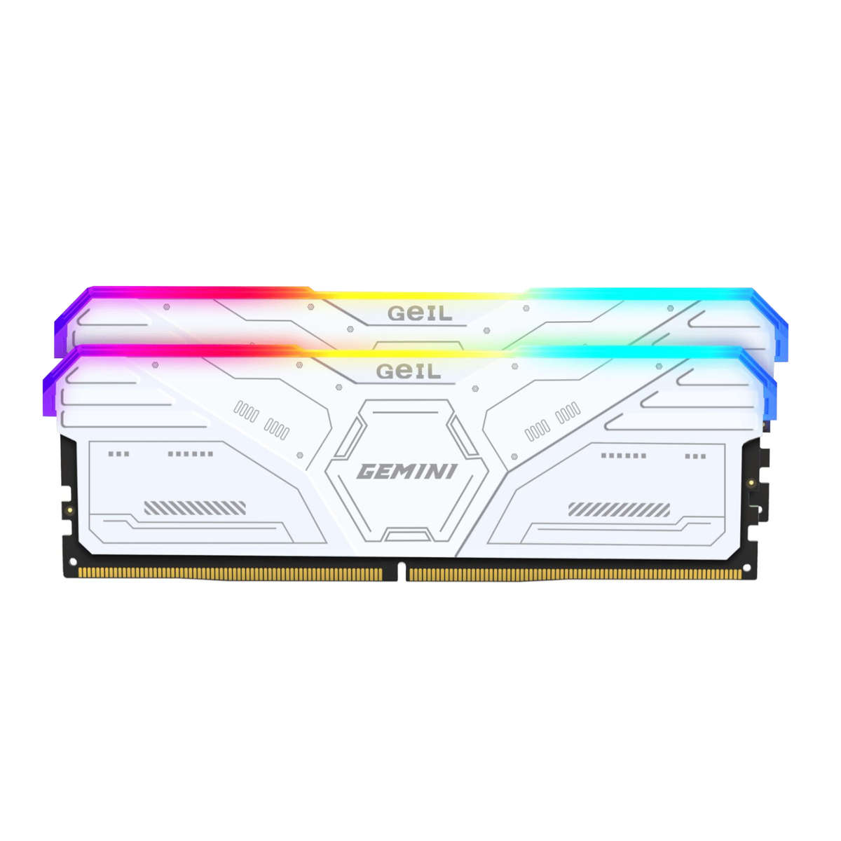 GeIL Gemini RGB 32GB DDR5 6000MHz Desktop Gaming Memory Kit (2 x 16GB)  White