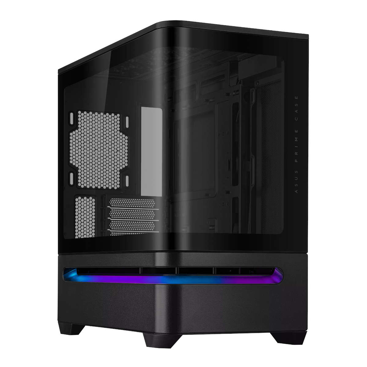 Asus Prime AP202 ARGB Curved Tempered Glass Micro-ATX Chassis  Black