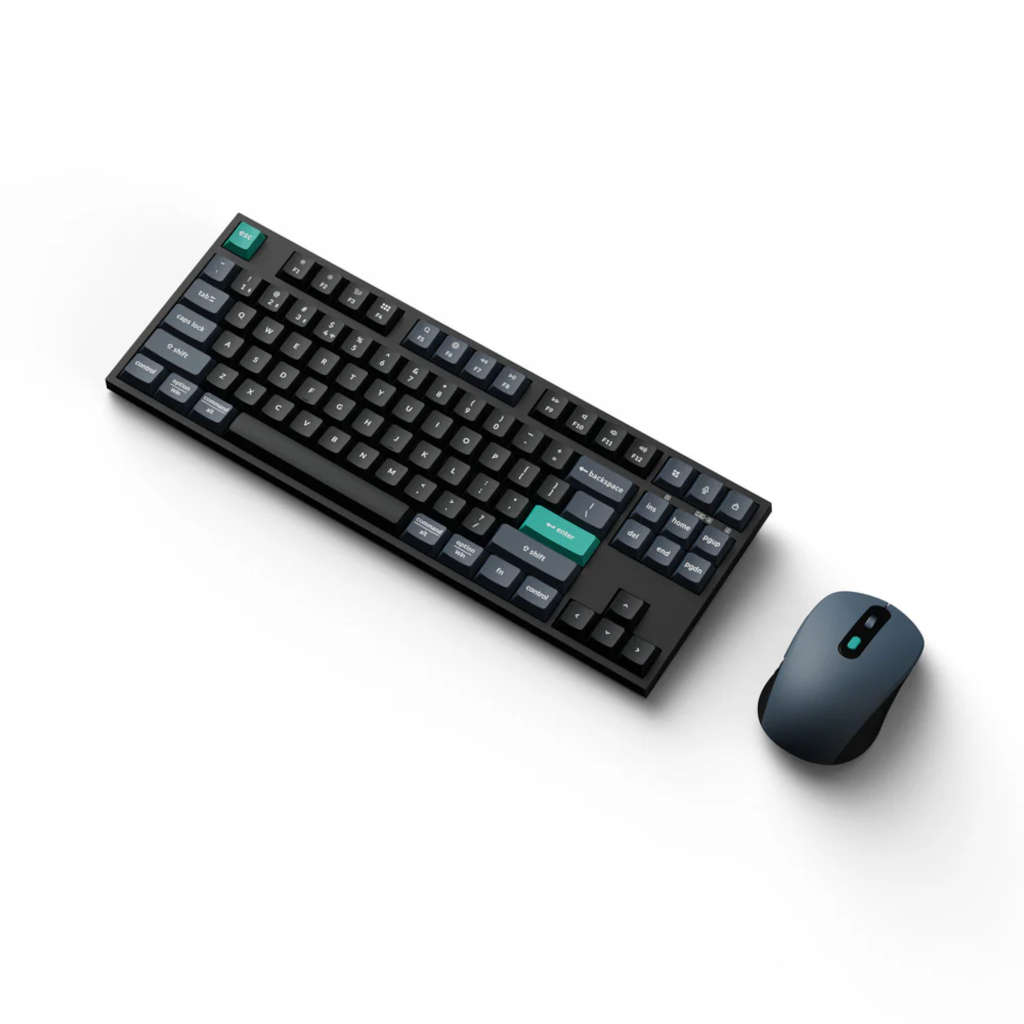Keychron B33 80% TKL Wireless Keyboard and Mouse Combo  Black/Green