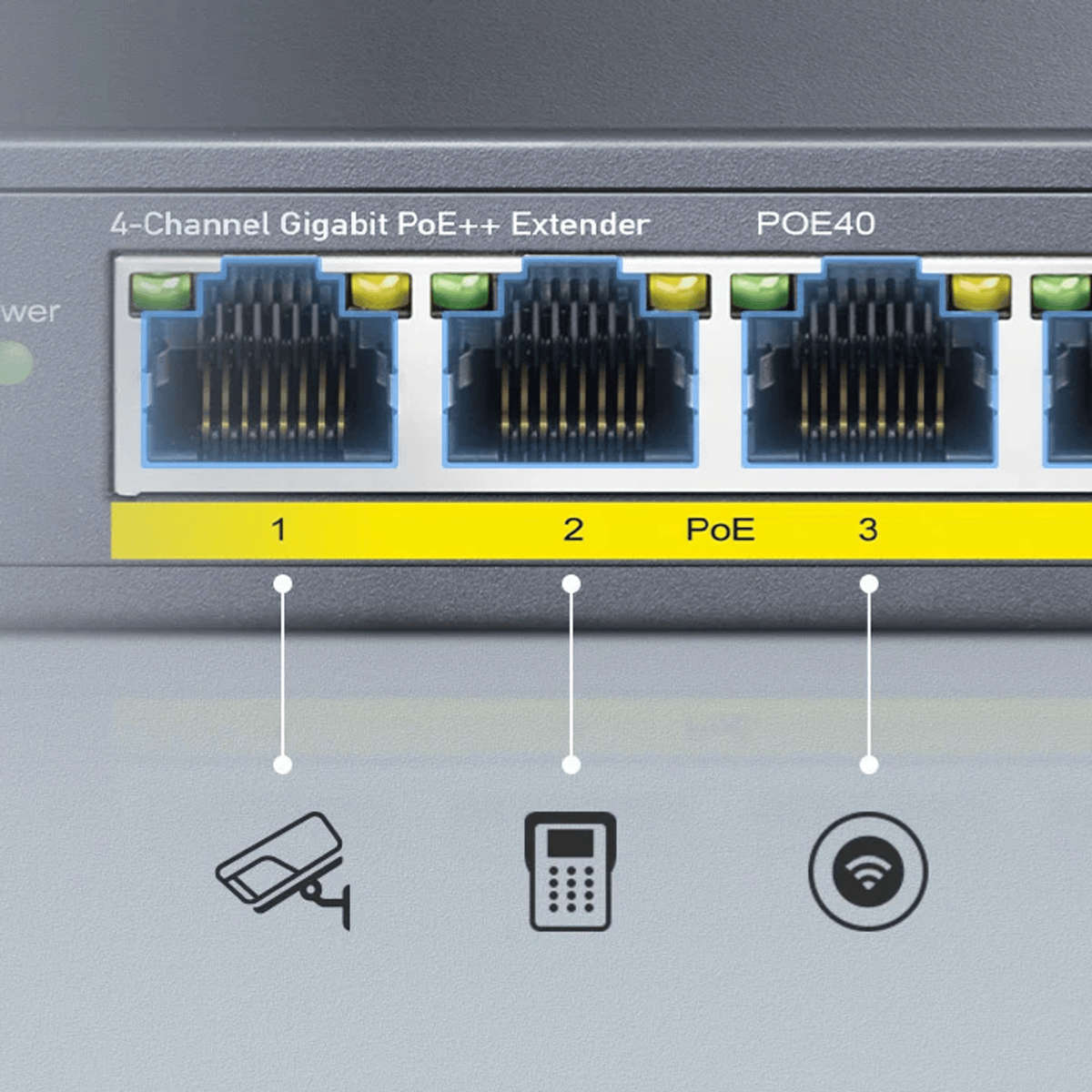 Cudy 4 Port Gigabit PoE 1x PoE Input 60W Switch