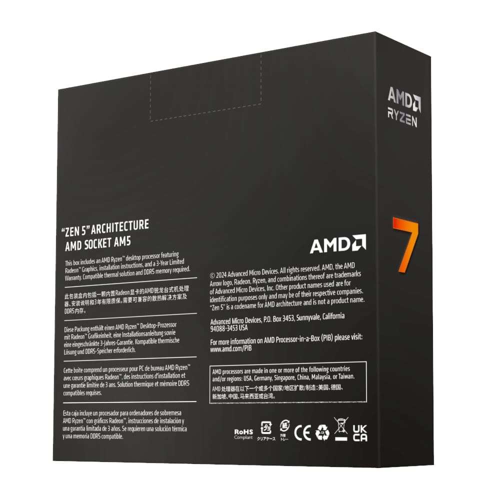 AMD Ryzen 7 9700X AM5 8-Core 3.8GHz Gaming Processor
