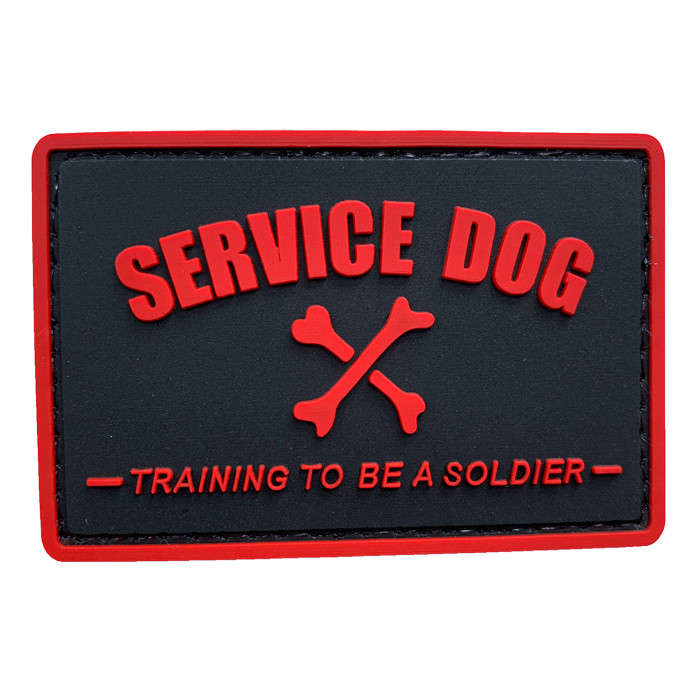 TacSpec "Service Dog" PVC Velcro Patch