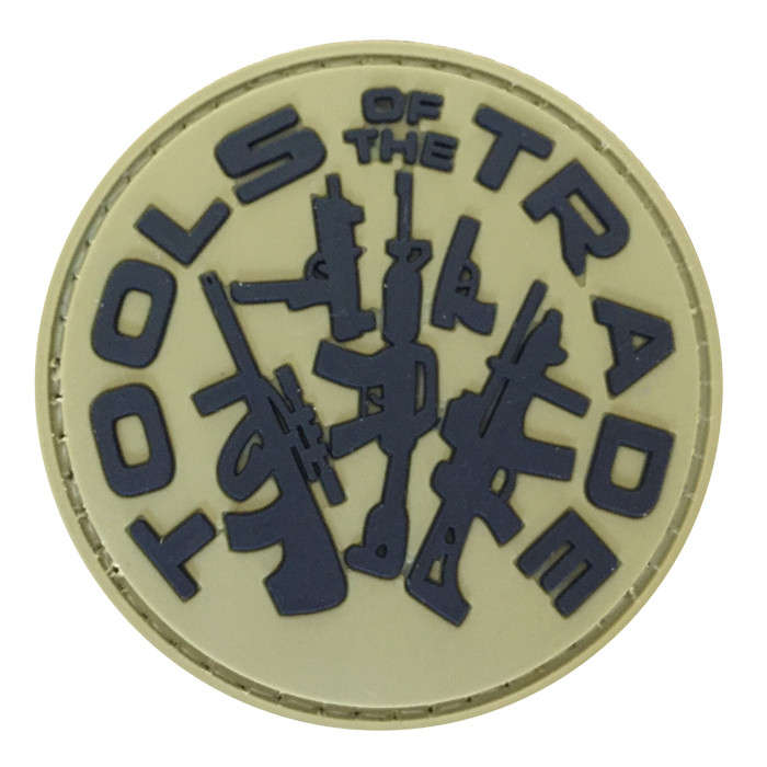TacSpec "Tools of the Trade" PVC Velcro Patch - Tan