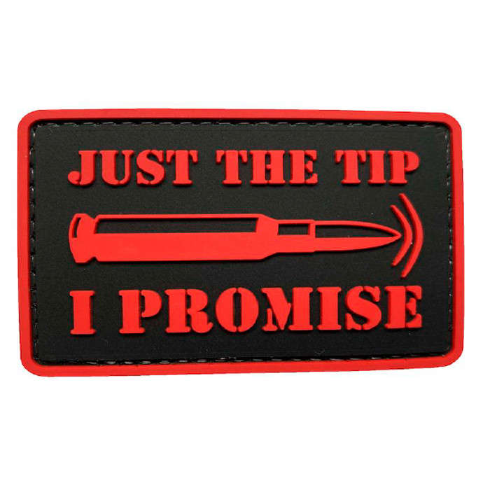 TacSpec "Just the Tip" PVC Velcro Patch - Black