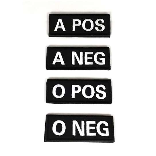 DZI Blood Type Velcro Patch - Various