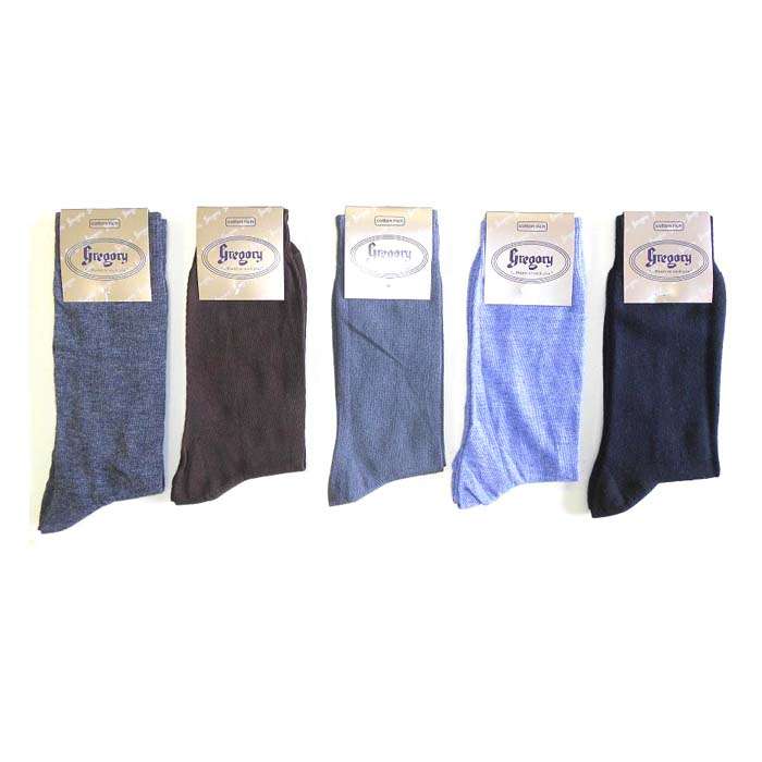 Gregory Plain Budget Formal Cotton Socks - Various