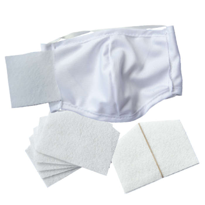 Replacement Filter Set for Reuseable and Washable Polyester Face Mask - Pack of 5