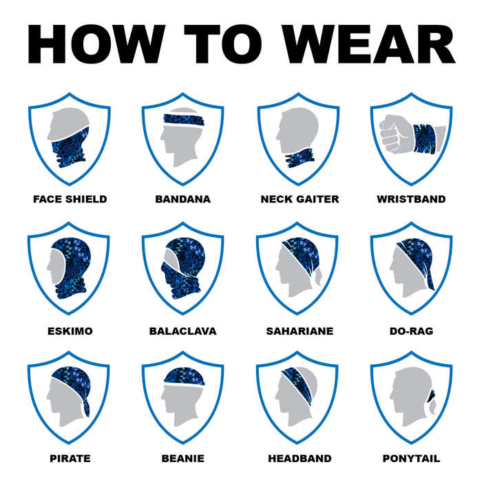 Multi-Use Tubular Bandana/Gator Face Shield - CPF