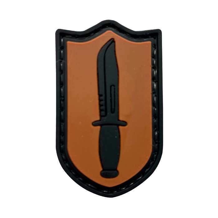 TacSpec "Dagger" PVC Velcro Patch - Tan