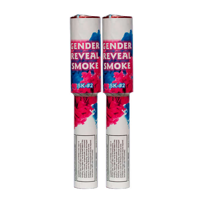 Discreet Gender Reveal Smoke Effect Twin Pack - Blue