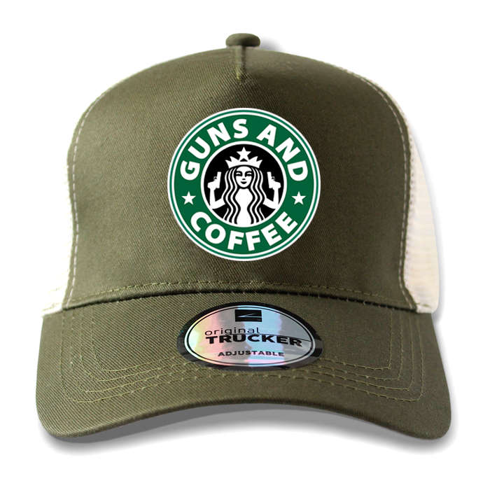 TON "Guns and Coffee" Outdoor Trucker Cap