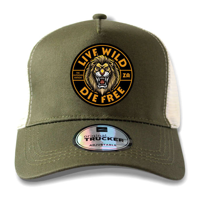 TON "Live Wild Die Free" Outdoor Trucker Cap