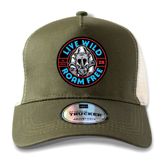 TON "Live Wild Roam Free" Outdoor Trucker Cap